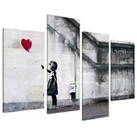Quadro su tela a pannelli - Banksy