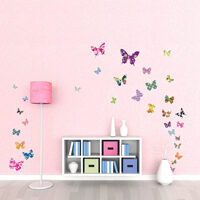 Adesivo murale farfalle colorate