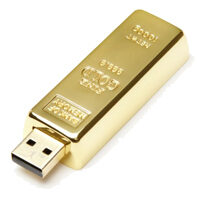 Chiavetta USB lingotto d'oro