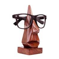 Supporto di legno per occhiali