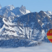 Volo romantico in mongolfiera per due - Aosta Alpi
